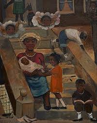 Madonna Of The Stoop Palmer Hayden 1940 Painting Art Afrocentric Art