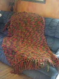 Quality time blanket (and scarf!) is easy to knit with worsted weight yarn. Knit Afghan With Bernat Blanket 10521 Harvest Used Size 15 Mm Us 19 Knitting Needles And Cast On 50 Stitches T Knitted Afghans Single Crochet Knitting