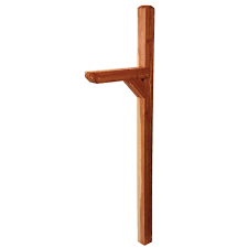 Hangs on post cabin lake. Cedar Mailbox Post Gibraltar Mailboxes