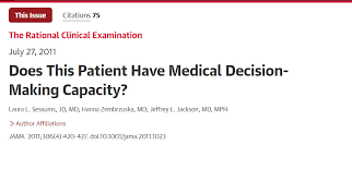 Image result for Medical Decision-Making Capacity