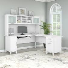 Great savings & free delivery / collection on many items. Bush Furniture Somerset 72w L Shaped Desk With Hutch Set001wh Ships Free