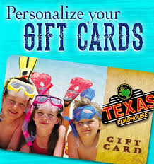 Design Your Own Texas Roadhouse Gift Card Customize A Gift Card With An Image Or Photo Of Your Choice Texas Roadhouse Restaurant Gift Cards Gifts