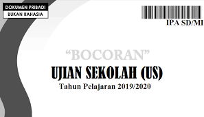 Bocoran Soal Ujian Sekolah Us Usbn Ipa Sd Mi 2020 Pdf Doc