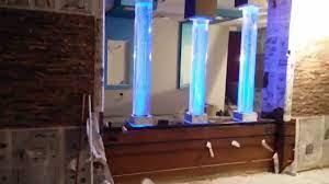 اعمدة بابلز وستائر مائية تنفيذ محمود الحسينى 01000123204 واتس اب 01150466896 bathroom mirror lighted bathroom mirror mirror