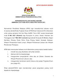Kementerian pendidikan malaysia kpm telah mengeluarkan surat pekeliling ikthisas berkenaan prosedur operasi standard sop berkenaan penggunaan kenderaan sendiri oleh guru untuk membawa murid bagi urusan rasmi. Sma Islahiah Kg Dingin Mahang Smai Posts Facebook
