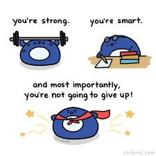 Cute and motivational drawings to brighten your day! Chibird A Motivational Penguin Reminder For You This