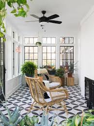 Black And White Patio Floor Cement Big Dane White Black Square 8 X8 X5 8 Sunroom Decorating Sunroom Designs Patio Flooring