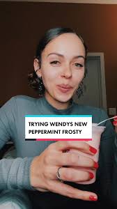 it was melted a lil OK. Overall rank: Choc, Straw, Pepp, Nil. If @Wendy’s  ever release an Oreo frosty… dats my idea too 😍 #wendy #wendys  #wendysfrosty #frosty #peppermint #peppermintfrosty ...