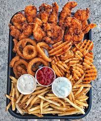 Chicken Tenders Onion Rings Waffle Fries Fries Food Cravings Food Aesthetic Food