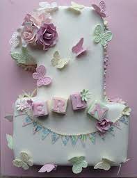 Vintage Style Number 1 Cake Torte Di Compleanno Torte Primo Compleanno