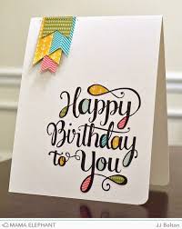 Handmade Birthday Wishes Card For Friend Mama Elephant Design Blog Stamp Highlight Make A Wish Birthday Cards For Friends Birthday Card Design Birthday Card Drawing