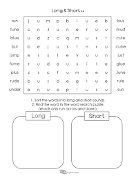 Besides being pronounced with two distinct sounds, it sometimes doesn't have any significance at all. Long And Short Vowels U Word Search Puzzle 5 English Unite