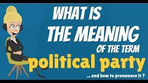 They have their own programmes, policies and ideology. What Is Political Party What Does Political Party Mean Political Party Meaning Explanation Youtube