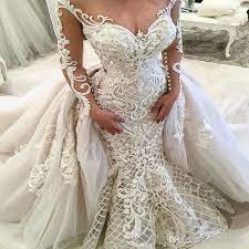 Alibaba.com offers 131 hochzeitskleid products. Grosshandel Spitze Brautkleider Uberrock Abnehmbarer Zug Applique Sheer Langarm Meerjungfrau Hochzeitskleid Plus Size Brautkleider Von Officesupply 288 81 Auf De Dhgate Com Dhgate