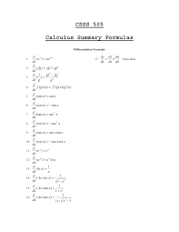 Calculus cheat sheet limits definitions limit at infinity we say lim f x l if we precise definition we say lim f x l if x a x for every ε 0 there is a δ 0 such. Https Www Stat Washington Edu Handcock 505 Lectures Lec6 Pdf