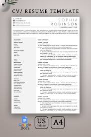 Write your cv and cover letter using cv builder (maker) online. 1 Page Google Docs Resume Template Cv Template Google Doc Etsy Resume Template Minimalist Resume Template Teacher Resume Template