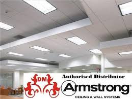 Asbestos was used in ceiling tiles to enhance the quality of the product by offering it more durability and fire resistance. Armstrong Armstrong Ceiling Tile Wholesale Trader From Nagpur