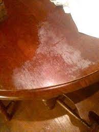 How To Magically Fix A Heat Stain On Wood Cleaning Wood Staining Wood Furniture Repair