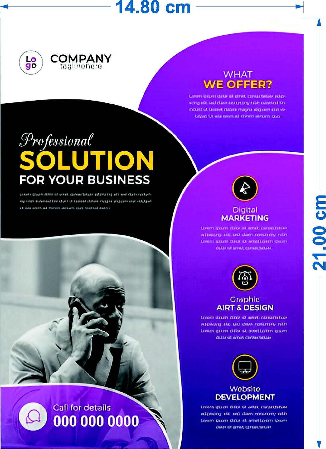 Leaflet A5 Size Single Side Printed product image