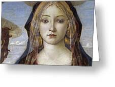 Detail Of The Virgin & Child W Saint John & Angel Sandro Botticelli 1490  Mixed Media by Vintage Lavoie