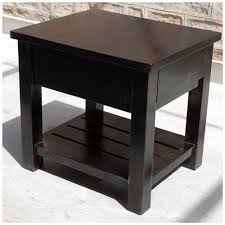 Lovely kittinger walnut one drawer occasional end table. Kansas City Espresso Solid Wood 1 Drawer End Table