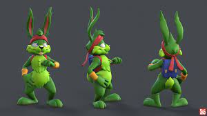 For those who never played jazz jackrabbit 1, here is a quick summary. Artstation Jazz Jackrabbit Stef Walker