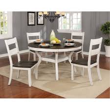 The Perrin Collection Comes Together Beautifully At Rc Willey In This White And Brown 7 Piece Round Dining Table Sets Solid Oak Dining Table Round Dining Table
