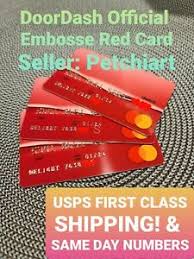 If you invite your friends to use doordash, you can get a $10 credit for each successful referral. Doordash Official Embossed Red Card Fast Same Day Numbers Free Shipping Ebay