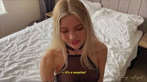 Stacey Angel - receiving a hot cumshot close-up