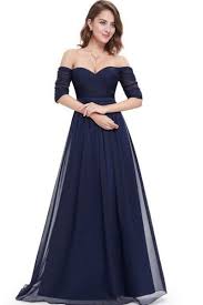 Women S Off Shoulder Evening Gown With Sweetheart Neckline Oasap Com Chiffon Cocktail Dress Off Shoulder Evening Gown Evening Dresses Vintage