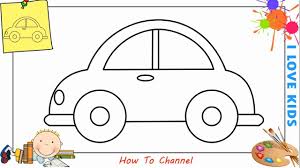 How To Draw A Car Easy Step By Step For Beginners 8 Youtube Incredibly easy drawing tutorials for beginners a lot of people say that drawing parts of a human body is almost.