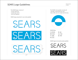 Sears Logo Style Guide Light Font Color Complement Light Blue Color