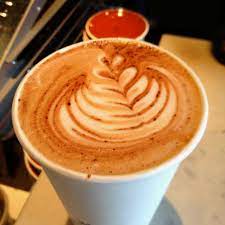 stumptown at lobby of ace portland food latte drinks