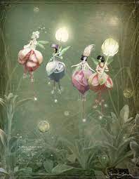 Fuchsia Flower Fairies By Susan Schroder Mythic Fantasy Fairy Art Print In 2020 Fantasy Fairy Fairy Artwork Flower Fairies