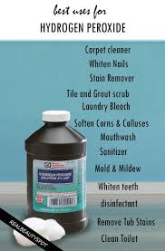 Top Uses Of Hydrogen Peroxide Cleaning Recipes Diy Cleaning Products Household Cleaning Tips