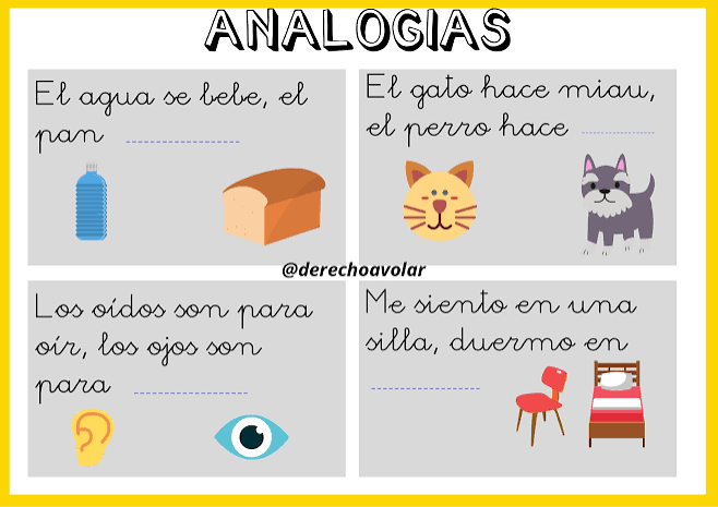 Material para trabajar las ANALOGÍAS -Orientacion Andujar