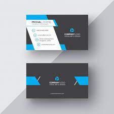 Codes (7 days ago) free business cards w/ free shipping (no scams. Download Black And Blue Business Card For Free Printing Business Cards Blue Business Card Custom Business Cards