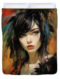 Portrait of Emma Duvet Cover by Jeff Stanford