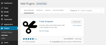 Javascript may be used with sites on our business plan with plugins installed. Safely Add Code Snippets To Your Functions Php File