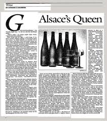 Need a pronunciation video ? Wine Alsace S Queen The New York Times