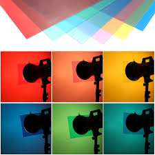 6pcs 25 20cm Transparent Lighting Color Correction Filters Set For Flash Light Red Blue Green Cyan Yellow Magenta Photo Studio Accessories Aliexpress