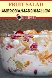 Ambrosia Marshmallow Fruit Salad Recipe Fruit Salad With Marshmallows Recipes Using Fruit Ambrosia Recipe