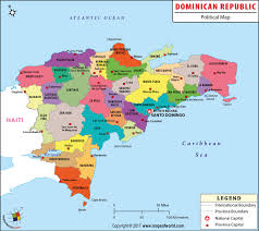 Political Map Of Dominican Republic Dominica Parishes Map