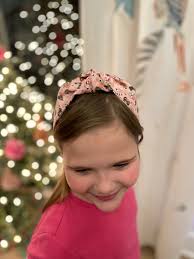 Valentine puppy dog Knot Headband