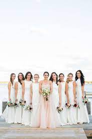 Emily And David S Wedding In Vineyard Haven Massachusetts White Bridesmaid Dresses Blush Bridesmaid Dresses Ivory Bridesmaid Dresses