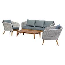 Jeder garten lässt sich durch stilvolle loungemöbel verschönern. Sunfun Loungemobel Set Sina 4 Tlg Bauhaus