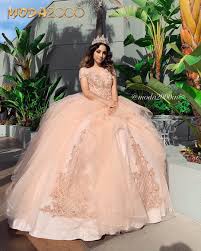Rose Gold Off The Shoulder Quinceanera Dress Quinceanera Dresses Gold Quinceanera Dresses Pink Rose Gold Quinceanera Dresses
