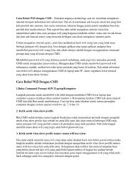 Cara yang akan berakal berikan dibawah ini bukanlah cara bobol wifi atau mengetahui password wifi yang belum pernah terkoneksi dengan laptop kita. Cara Bobol Wifi Dengan Cmd