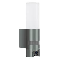 Steinel Sensor Led Aussenwandleuchte L 600 Cam 14 3 W Farbe Anthrazit Weiss Mit Bewegungsmelder Schwenkbare Kamera Bauhaus