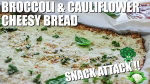 Cauliflower And Broccoli Cheesy Bread Keto Friendly Recipe Youtube